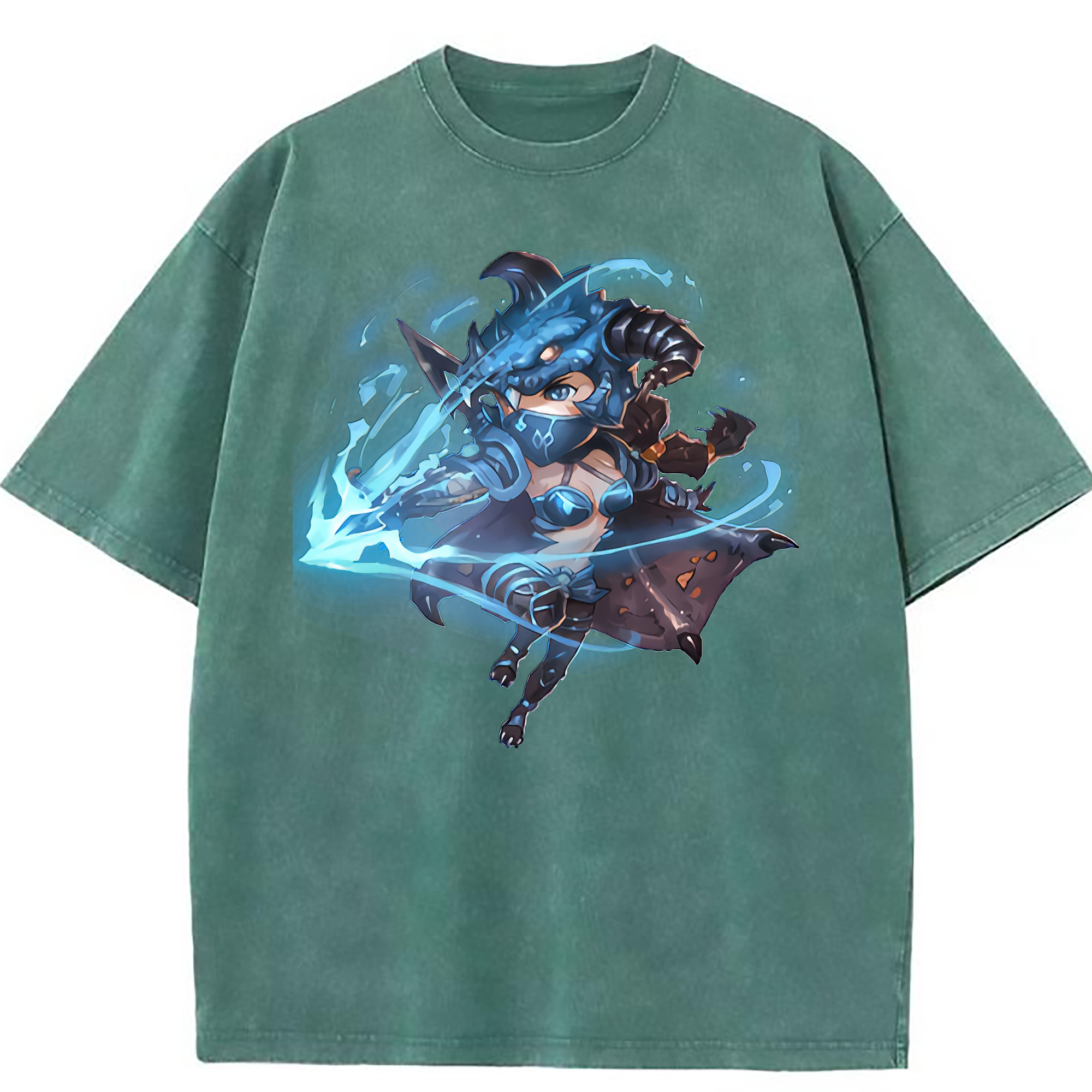 （画像用） リーグ・オブ・レジェンド League of Legends LOL 綿100% ヴィンテージ風 半袖Tシャツ（フロントプリント）